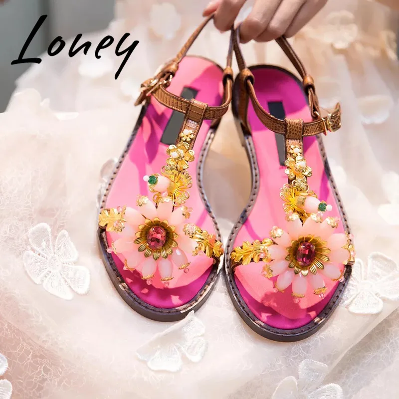 Loney New Genuine Leather Jewel Crystal Open Toe Summer Sandals Buckle Strap Low Heel Sandals Shoes Women
Loney New Genuine Leather Jewel Crystal Open Toe Summer Sandals Buckle Strap Low Heel Sandals Shoes Women