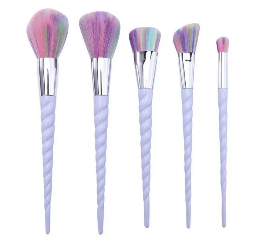 5Pcs Makeup Brushes Colorful Spiral Beauty Tools Powder Blush Eyebrow Eyeshadow Foundation Brush Set White Handle
5Pcs Makeup Brushes Colorful Spiral Beauty Tools Powder Blush Eyebrow Eyeshadow Foundation Brush Set White Handle