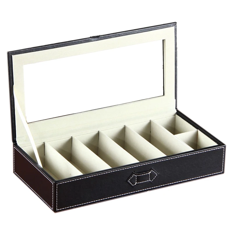 NEW-5-Slot Eyeglass Sunglass Glasses Organizer Collector - Crocodile Faux Leather Storage Case Box (Black)
NEW-5-Slot Eyeglass Sunglass Glasses Organizer Collector - Crocodile Faux Leather Storage Case Box (Black)