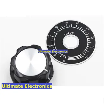 1 set | A03 knob +Scale tablets MF-A03 bakelite knob Potentiometer / digital Scale tablets
1 set | A03 knob +Scale tablets MF-A03 bakelite knob Potentiometer / digital Scale tablets