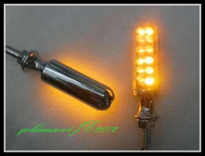 Хромированная заготовка светодиодный ных поворотных сигналов для Suzuki Chef Intruder