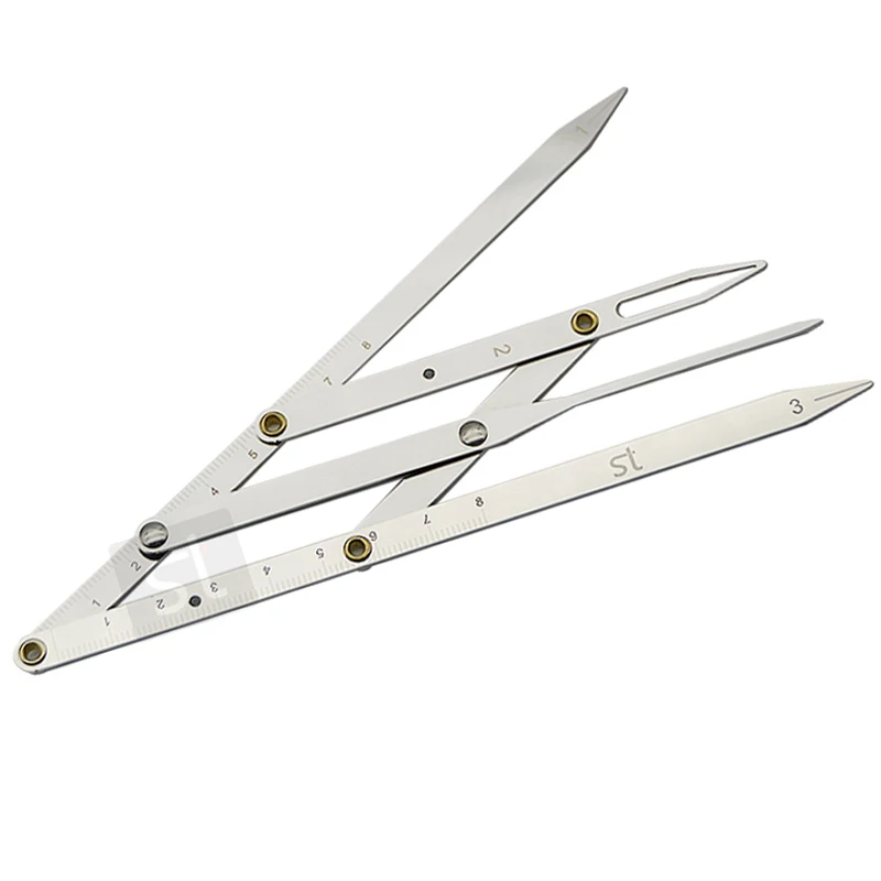 1pcs Stainless steel Golden Ratio CALIPERS Eyebrow Microblading Permanent Makeup Measure Tool Mean Golden Eyebrow DIVIDER