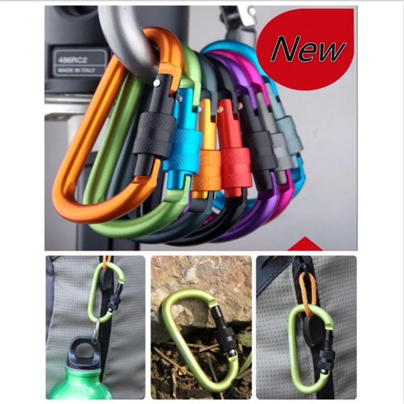 New Aluminium Alloy Carabiner Backpack Buckle Camping Hiking Gear Stainless steel Mini Carabiner Wrench Keychain buckle
New Aluminium Alloy Carabiner Backpack Buckle Camping Hiking Gear Stainless steel Mini Carabiner Wrench Keychain buckle