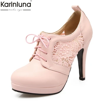 Karinluna 2018 Large Size 34-43 Wholesale Spring Booties Shoes Woman Thin High Heels Lace Women Ankle Boots Shoes Women
Karinluna 2018 Large Size 34-43 Wholesale Spring Booties Shoes Woman Thin High Heels Lace Women Ankle Boots Shoes Women