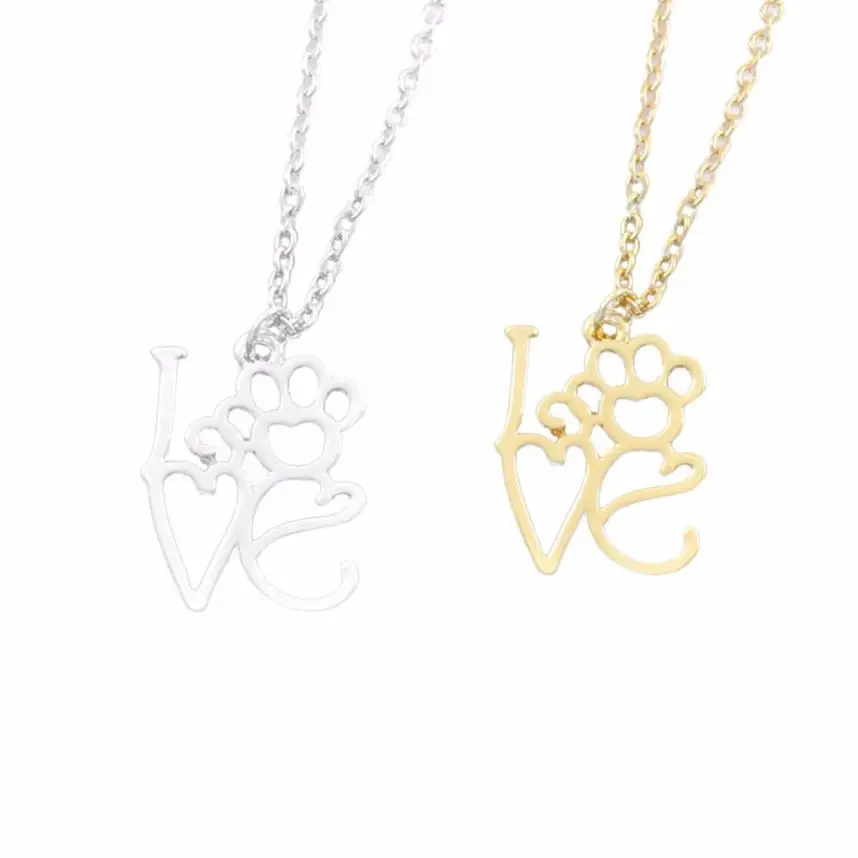 Paw Love Pendant Necklace brixini.com - Paw Love Pendant Necklace