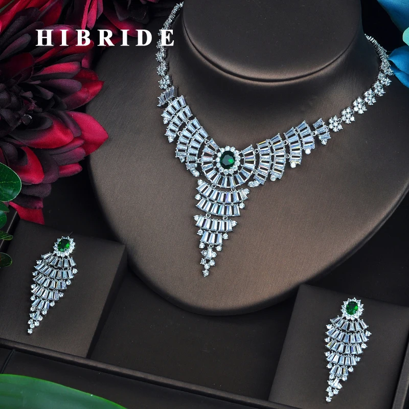 HIBRIDE Sparkling Fashion Design AAA CZ Jewelry Sets For Women Necklace Set Wedding Dress Accessories Party Show Gifts N-472
HIBRIDE Sparkling Fashion Design AAA CZ Jewelry Sets For Women Necklace Set Wedding Dress Accessories Party Show Gifts N-472