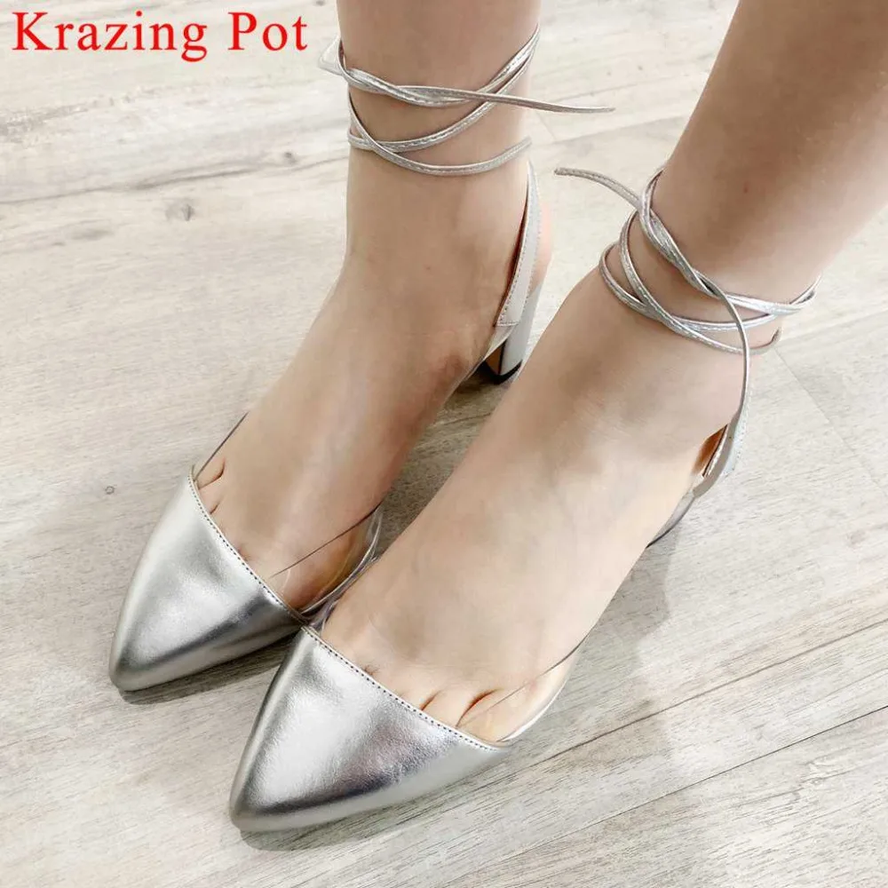 Krazing Pot 2019 natural leather ankle strap pointed toe gladiator shoes slingback wedding party high fashion summer sandals L51
Krazing Pot 2019 natural leather ankle strap pointed toe gladiator shoes slingback wedding party high fashion summer sandals L51