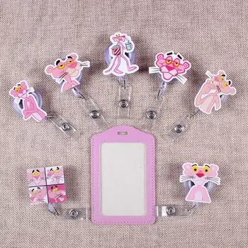 Cute Pink The Panther Porte Badge Scroll Nurse Reel Scalable Students Exhibition Entrance Guard Card ID Card Holder For PU Cards
Cute Pink The Panther Porte Badge Scroll Nurse Reel Scalable Students Exhibition Entrance Guard Card ID Card Holder For PU Cards