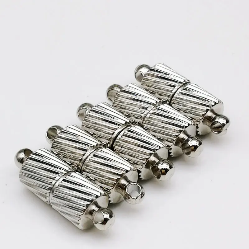 20 шт Цилиндр 5 мм серебряное ожерелье браслет звенья магнитная пряжка | Украшения