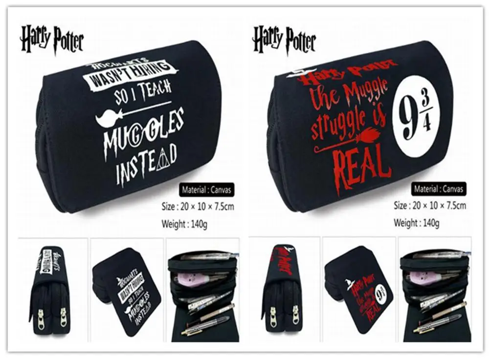 Harre potter Logo Pencil Case Girls Cosmetic Bag New Stationery Bag Boys Girls Gifts
Harre potter Logo Pencil Case Girls Cosmetic Bag New Stationery Bag Boys Girls Gifts