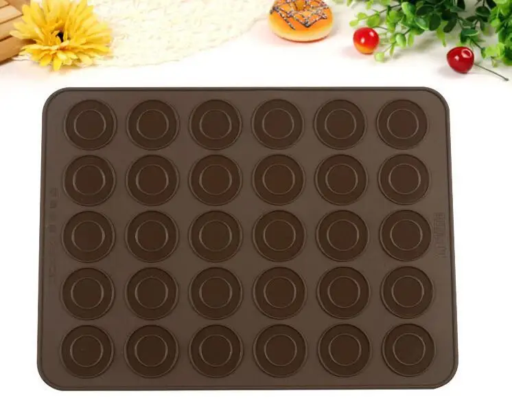 Silicone Macaron Macaroon Pastry Oven Baking Mould Sheet Mat 30-Cavity DIY Mold Baking Mat Useful tools
Silicone Macaron Macaroon Pastry Oven Baking Mould Sheet Mat 30-Cavity DIY Mold Baking Mat Useful tools