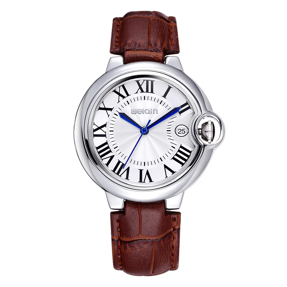 WEIQIN Date Silver Case Genuine Leather Straps Watches Women Water Resistant Lady Fashion Casual Rome Style Watch Clocks
WEIQIN Date Silver Case Genuine Leather Straps Watches Women Water Resistant Lady Fashion Casual Rome Style Watch Clocks