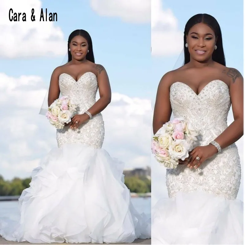 South African Wedding Dresses Sweetheart Corset Ruffles Organza Sweep Train 2019 Custom Made Plus Size Bridal Gows
South African Wedding Dresses Sweetheart Corset Ruffles Organza Sweep Train 2019 Custom Made Plus Size Bridal Gows