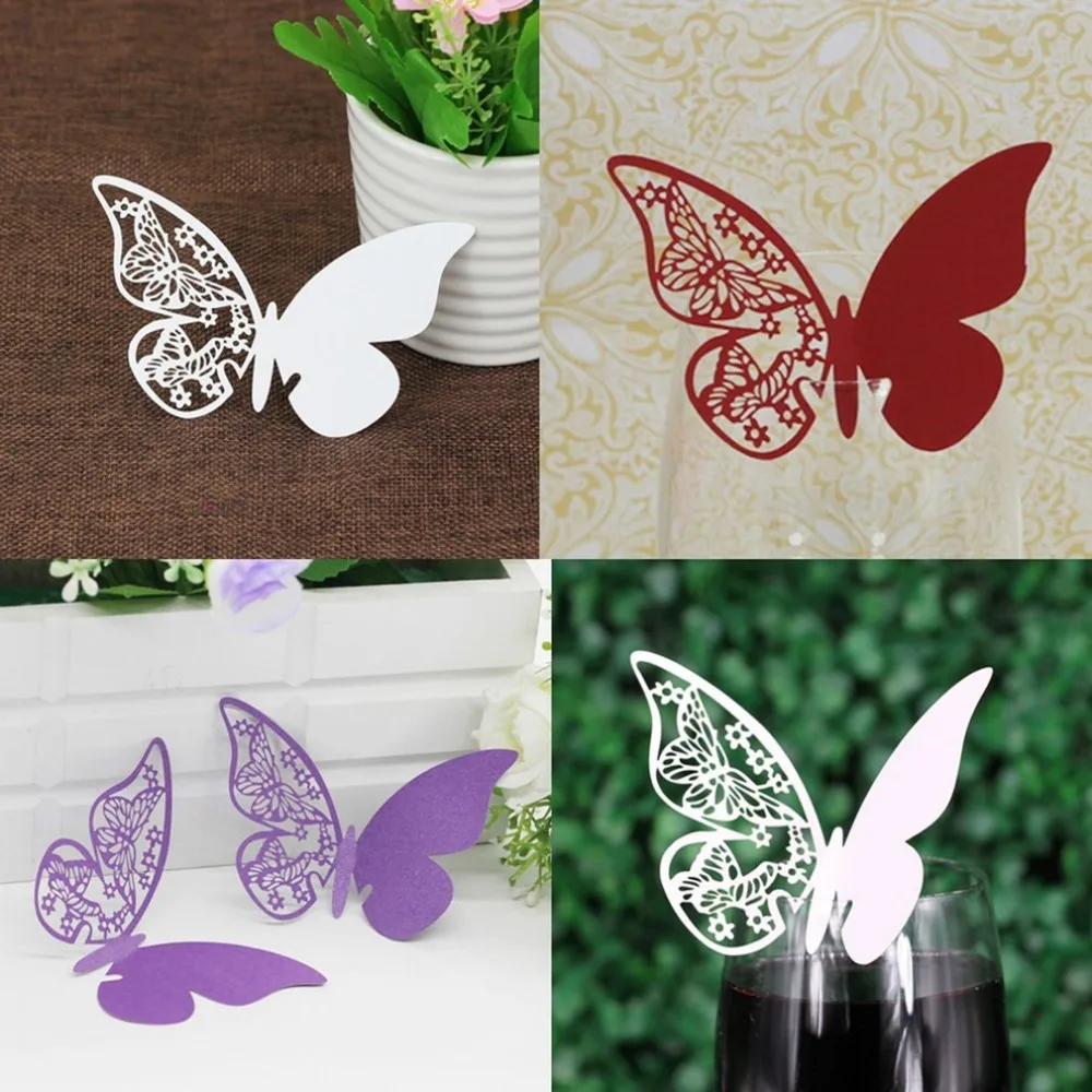 50 Pcs/Lot Butterfly Party Cards Table Mark Wine Glass Name Place Card Birthday Wedding Event Party Bar Decorations Party Gift
50 Pcs/Lot Butterfly Party Cards Table Mark Wine Glass Name Place Card Birthday Wedding Event Party Bar Decorations Party Gift