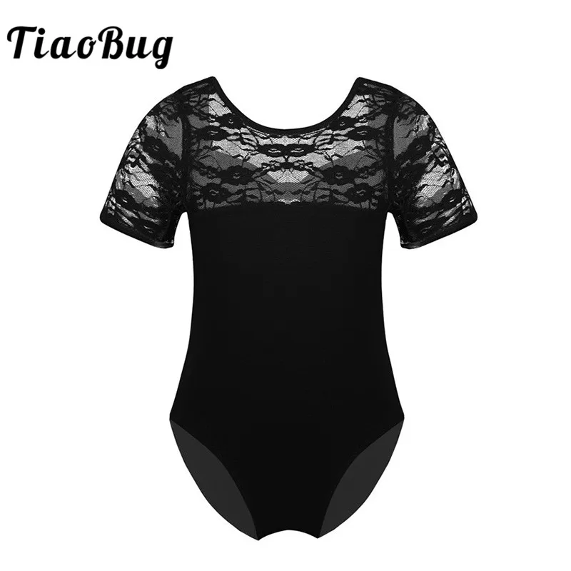 TiaoBug Kids Girls Professional Ballet Leotards Floral Lace Short Sleeve Cotton Gymnastics Leotard for Competition Dance Class
TiaoBug Kids Girls Professional Ballet Leotards Floral Lace Short Sleeve Cotton Gymnastics Leotard for Competition Dance Class