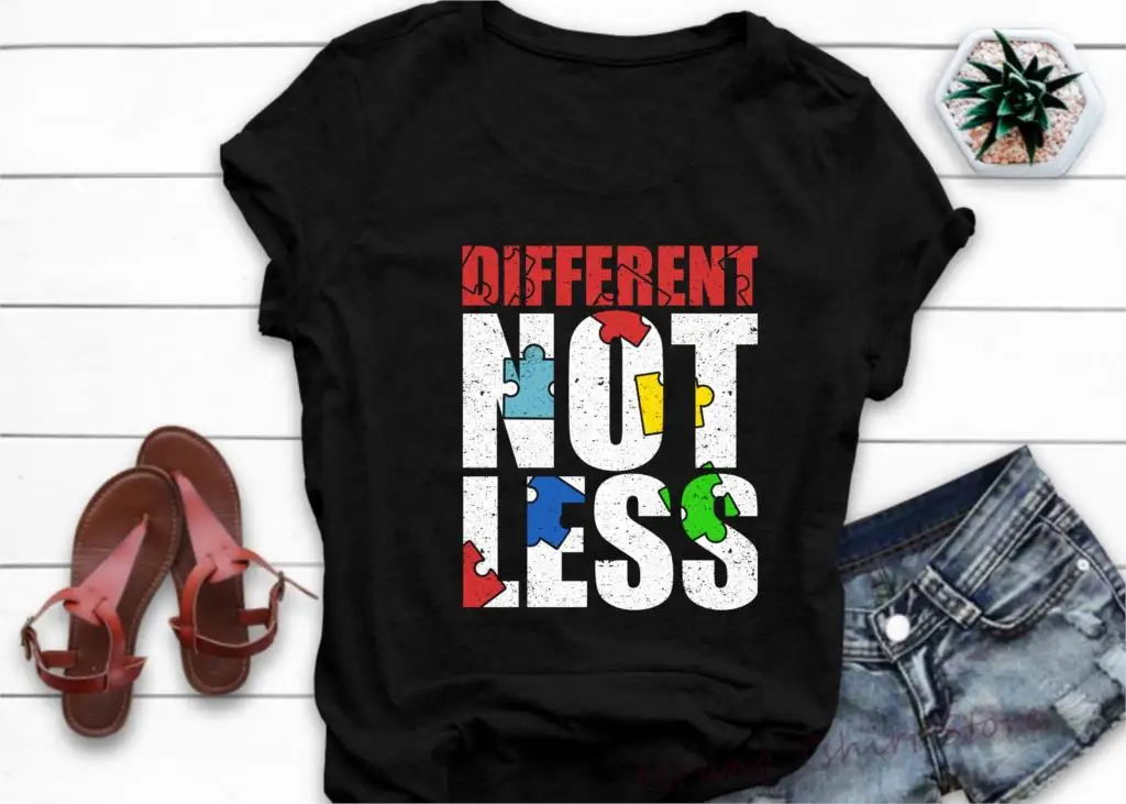 Autism Awareness Shirt Teacher Shirt Anti Bullying T-Shirt Different Not Less Gift For Mom 100% cotton O-neck tshirts
Autism Awareness Shirt Teacher Shirt Anti Bullying T-Shirt Different Not Less Gift For Mom 100% cotton O-neck tshirts