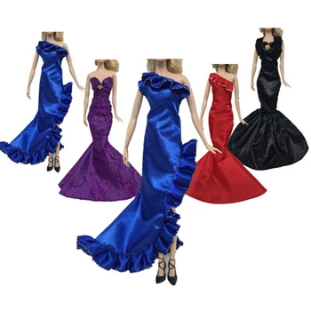 Handmade Wedding Evening Mermaid Tail Dress Princess Party Long Gown Skirt Bridal Veil Clothes For 30cm Doll Accessories Gift
Handmade Wedding Evening Mermaid Tail Dress Princess Party Long Gown Skirt Bridal Veil Clothes For 30cm Doll Accessories Gift