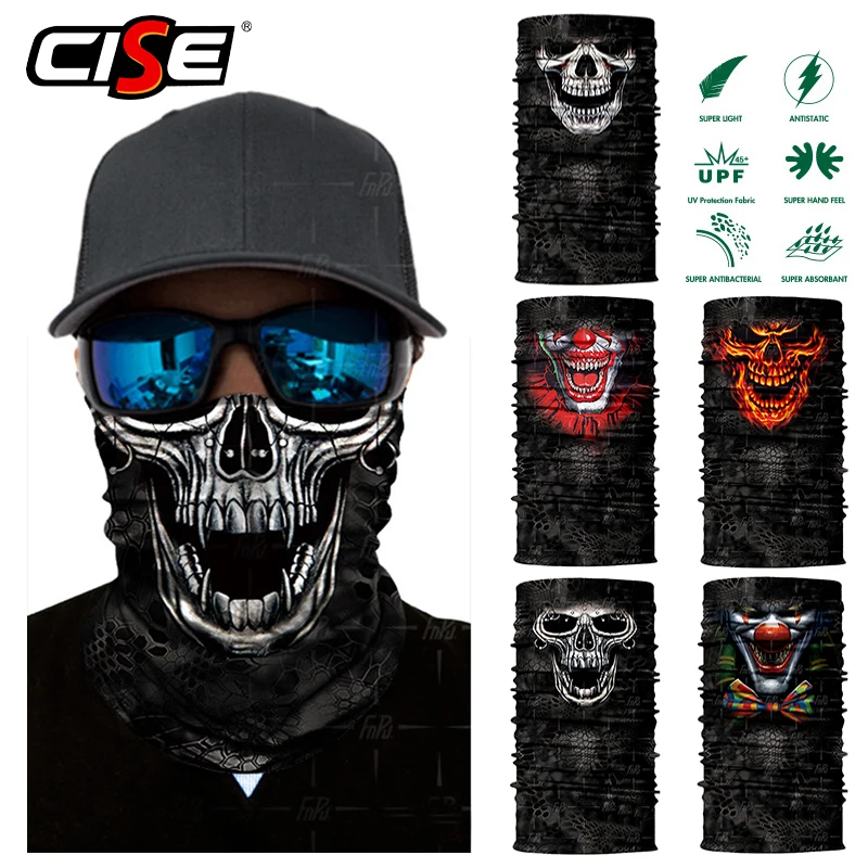 3D Seamless Skull Balaclava Magic Neck Face Mask Motorcycle Racing Ghost Skeleton Helmet Shield Anti-UV Scarf Sun Women Mens ATV
3D Seamless Skull Balaclava Magic Neck Face Mask Motorcycle Racing Ghost Skeleton Helmet Shield Anti-UV Scarf Sun Women Mens ATV