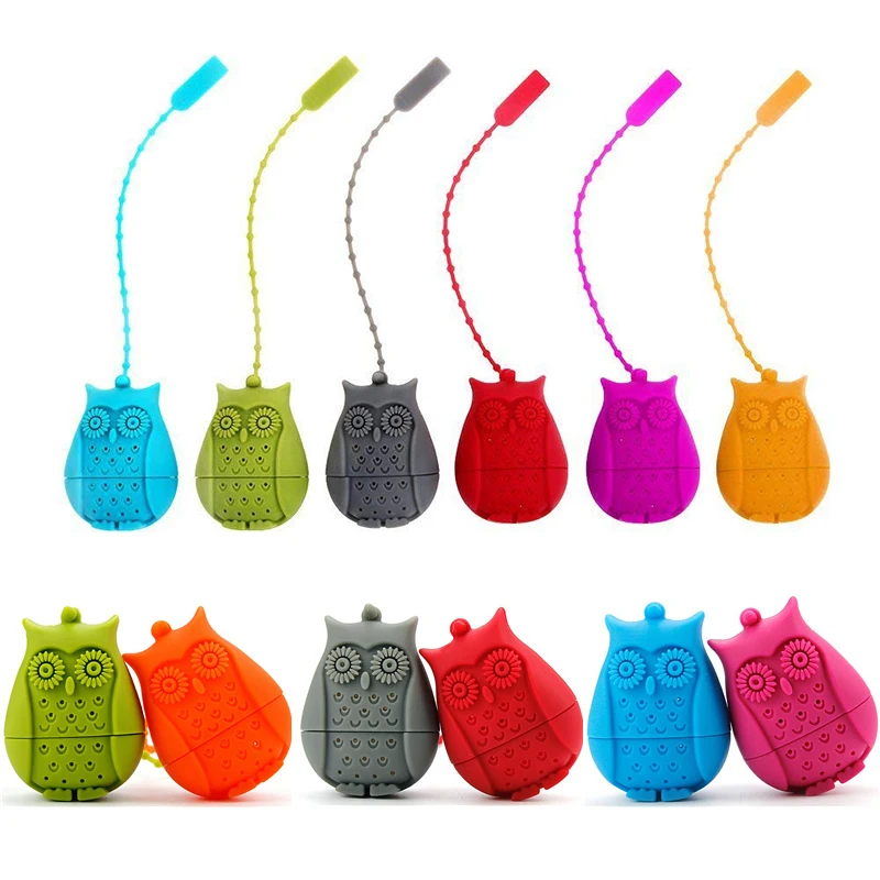 Reusable Tea Infuser Strainer Cartoon Owl Silicone Loose Tea Bags Eco-friendly Tea Infuser Filter Home Kitchen Office Teaware
Reusable Tea Infuser Strainer Cartoon Owl Silicone Loose Tea Bags Eco-friendly Tea Infuser Filter Home Kitchen Office Teaware