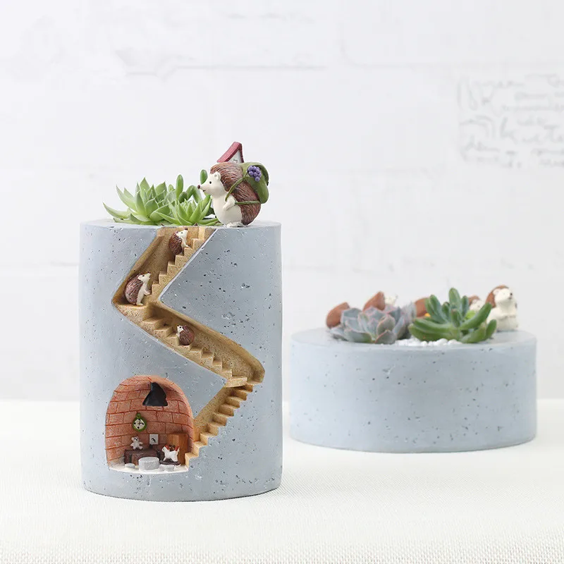 Creative Zakka Resin Ornament Decoration Cute Hedgehog Succulent Plants Flowerpot Nursery Pots Garden Micro-landscape Decor
Creative Zakka Resin Ornament Decoration Cute Hedgehog Succulent Plants Flowerpot Nursery Pots Garden Micro-landscape Decor
