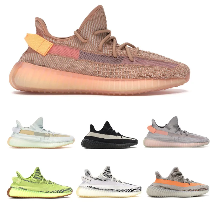 

350 V2 Running Shoes Sesame Static Butter Men Woman Sneakers Cream White Semi Frozen Yellow Beluga 2.0 Orange Zebra With Box