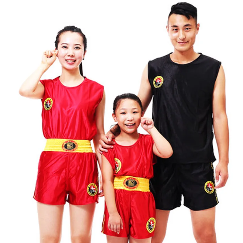 Sanda clothing Martial Arts Tai chi suit boxing short sleeve fitness Clothing both men and women and child
Sanda clothing Martial Arts Tai chi suit boxing short sleeve fitness Clothing both men and women and child
