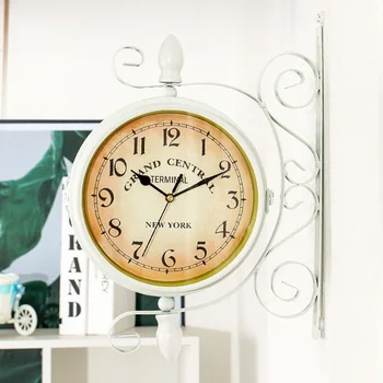 Antique Wall Mount Clock Garden Hallway Indoor Station Double Sided Bracket Clock TB Sale
Antique Wall Mount Clock Garden Hallway Indoor Station Double Sided Bracket Clock TB Sale