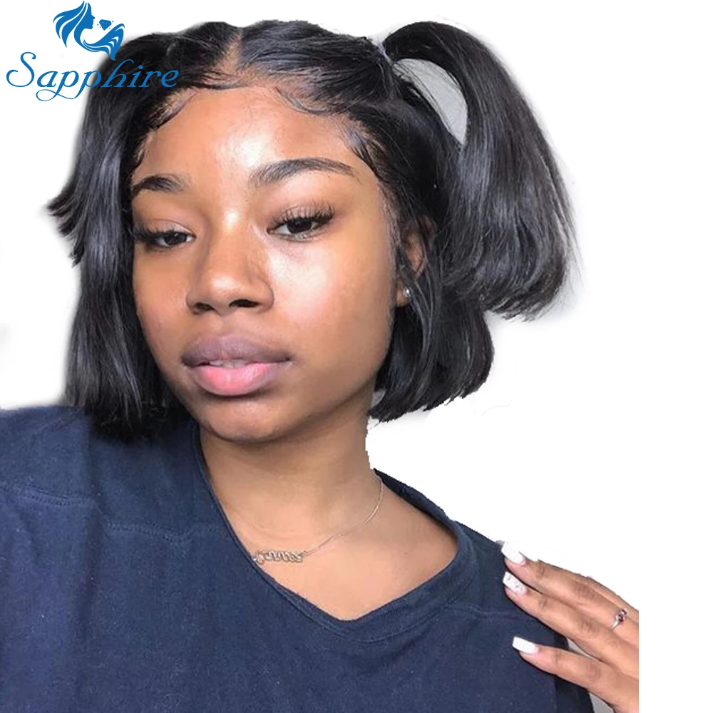 Sapphire Short Lace Front Human Hair Wigs Brazilian Remy Hair Bob Wig with Pre Plucked Hairline Bleached Knots Lace Frontal Wigs
Sapphire Short Lace Front Human Hair Wigs Brazilian Remy Hair Bob Wig with Pre Plucked Hairline Bleached Knots Lace Frontal Wigs