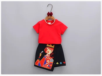 Summer Girls Clothing Sets Children Short Sleeve T-shirt Tops+Cartoon Poker Skirts Kids Suits Girl Outfits 5 s
Summer Girls Clothing Sets Children Short Sleeve T-shirt Tops+Cartoon Poker Skirts Kids Suits Girl Outfits 5 s