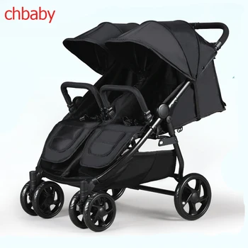 Chbaby Twin Baby Stroller Can Sit and Lie, Double Trolley, Four Wheel Shock Absorbers light folding baby stroller
Chbaby Twin Baby Stroller Can Sit and Lie, Double Trolley, Four Wheel Shock Absorbers light folding baby stroller