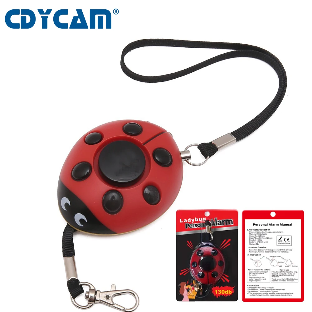 CDYCAM Emergency Personal Security Alarms Self-Defense 130 DB Decibels with LED Light Safety Mini Loud Keychain Alarm
CDYCAM Emergency Personal Security Alarms Self-Defense 130 DB Decibels with LED Light Safety Mini Loud Keychain Alarm