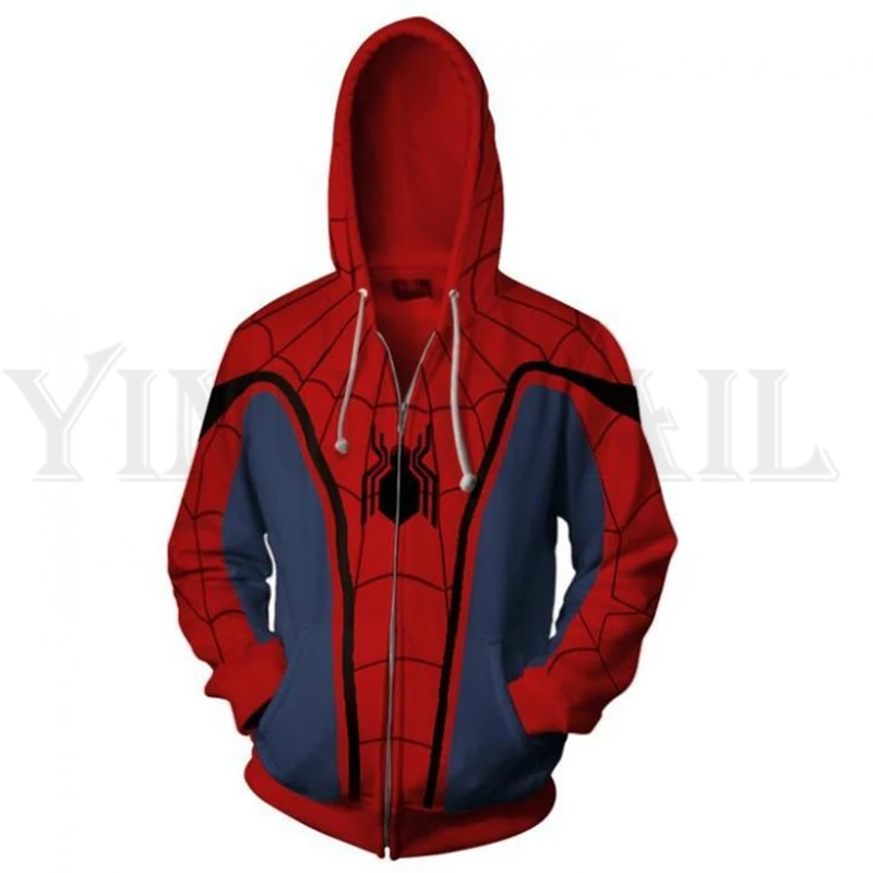 Movie Superheroes Sweatshirt Men and Women Zipper Hoodies Spiderman 3d Print Hooded Jacket Mravel Costume Harajuku Streetwear
Movie Superheroes Sweatshirt Men and Women Zipper Hoodies Spiderman 3d Print Hooded Jacket Mravel Costume Harajuku Streetwear