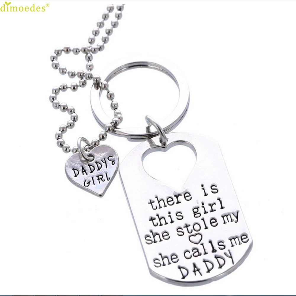 Diomedes Newest Woman Hot Letter Heart Keychain Key Necklace Daddy Daughter Dad Father Girls Trendy Necklace Pendant Gift
Diomedes Newest Woman Hot Letter Heart Keychain Key Necklace Daddy Daughter Dad Father Girls Trendy Necklace Pendant Gift