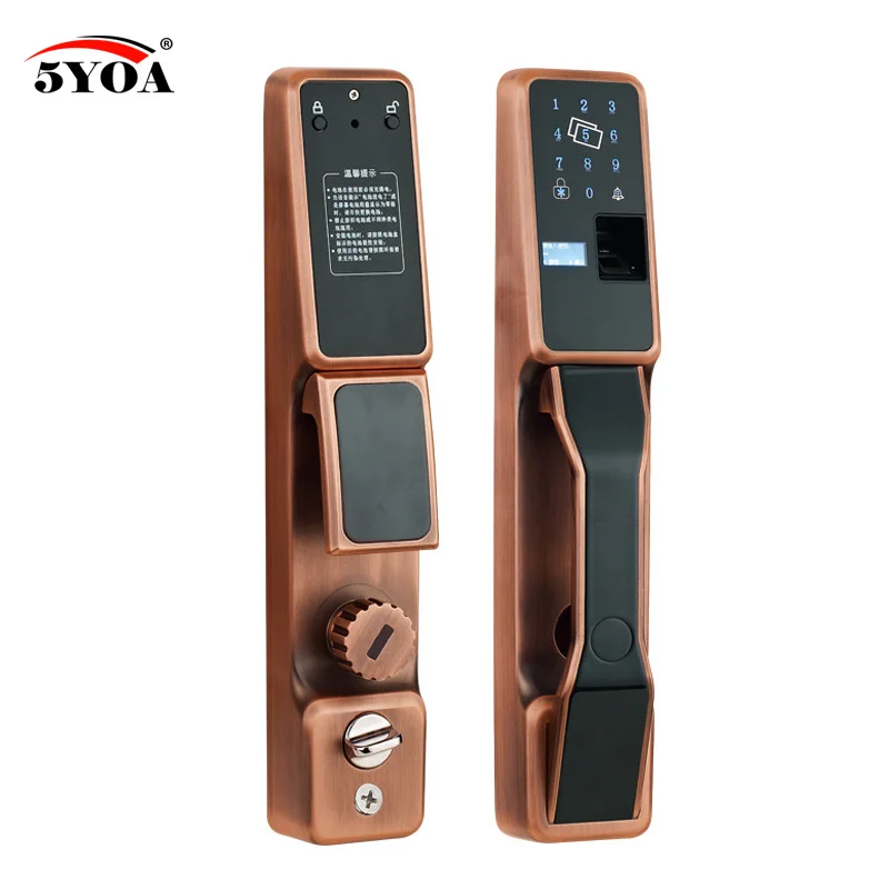 Fingerprint Lock Automatic RFID Electric Home Security Smart Lock Electronic Door Lock Fingerprint Identification Swipe Lock
Fingerprint Lock Automatic RFID Electric Home Security Smart Lock Electronic Door Lock Fingerprint Identification Swipe Lock
