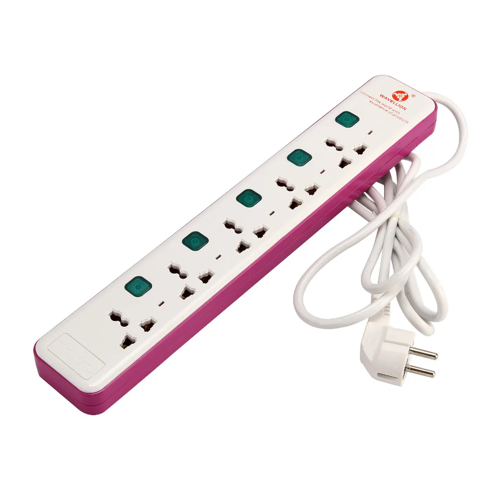 2m 5 Powers Portable Strip Plug Adapter Sockets Power Strip Plug Electrical Power Adapter with 5 Independent Safety Door
2m 5 Powers Portable Strip Plug Adapter Sockets Power Strip Plug Electrical Power Adapter with 5 Independent Safety Door