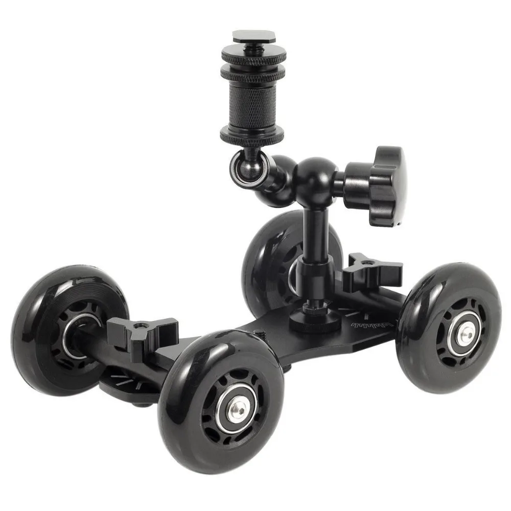 Professional Tabletop Dolly Skater + 7'' Magic Arm for Digital SLR Cameras & Video Camcorders (Canon 5d mark II 5d mark 3 III 6
Professional Tabletop Dolly Skater + 7'' Magic Arm for Digital SLR Cameras & Video Camcorders (Canon 5d mark II 5d mark 3 III 6