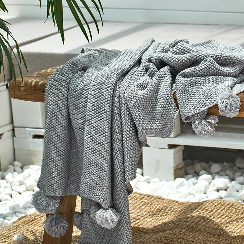 CHAUSUB Plain Acrylic Knitted Blanket Solid Color Blankets Shawl Leisure Home Plane Throw Blanket 130*160cm
CHAUSUB Plain Acrylic Knitted Blanket Solid Color Blankets Shawl Leisure Home Plane Throw Blanket 130*160cm