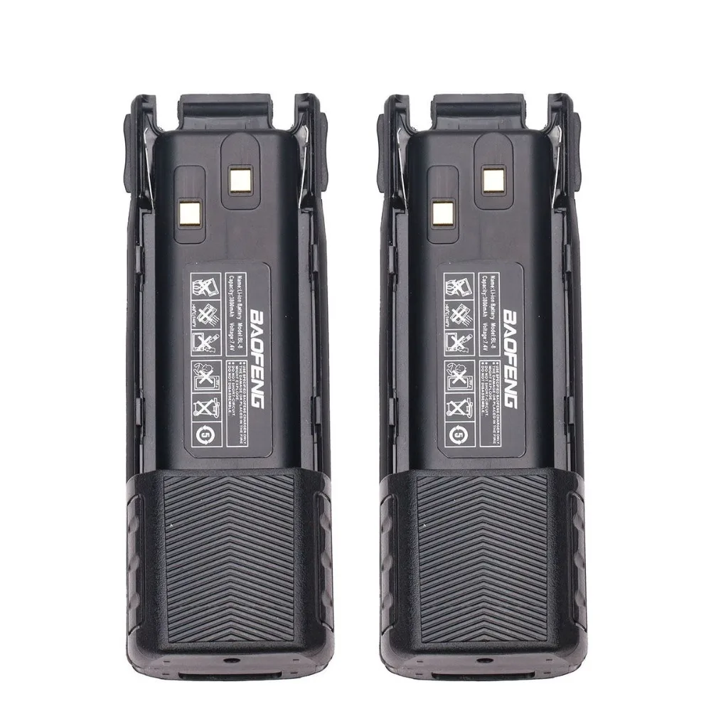 2Pcs Baofeng UV-82 DC 7.4V 3800mAh High Capacity Battery For BaoFeng UV-82 UV-82HX UV-82HP Walkie Talkie Two Way Radio BF-UV82
2Pcs Baofeng UV-82 DC 7.4V 3800mAh High Capacity Battery For BaoFeng UV-82 UV-82HX UV-82HP Walkie Talkie Two Way Radio BF-UV82