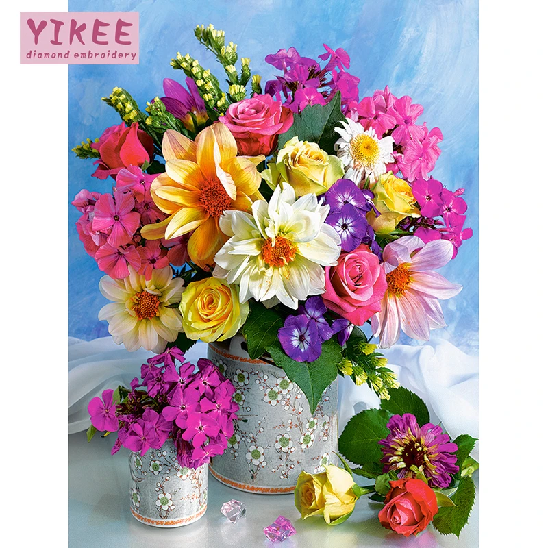 YIKEE Mosaic Diamond Flowers Kit Full Drill Diamond Embroidery Sale Handmade Wall Dйcor h826
YIKEE Mosaic Diamond Flowers Kit Full Drill Diamond Embroidery Sale Handmade Wall Dйcor h826