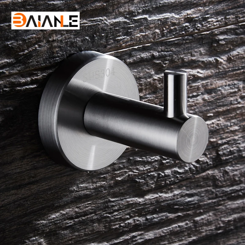 BAIANLE Robe Hook Stainless Steel Brushed Nickel Coat Clothes Hooks Towel Hanger Bathroom Accessories
BAIANLE Robe Hook Stainless Steel Brushed Nickel Coat Clothes Hooks Towel Hanger Bathroom Accessories