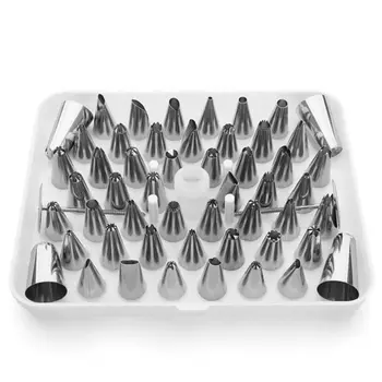 53 Pcs/set cake decorating tools cing Piping Cream Pastry with 52pcs Stainless Steel Nozzle Sets Cake DIY Decorating
53 Pcs/set cake decorating tools cing Piping Cream Pastry with 52pcs Stainless Steel Nozzle Sets Cake DIY Decorating