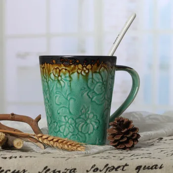 Retro Nostalgia Carving Pattern Ceramic Mug Elegant Embossed Coffee Mug Ceramic Milk Mug Office Meeting Tea Cup
Retro Nostalgia Carving Pattern Ceramic Mug Elegant Embossed Coffee Mug Ceramic Milk Mug Office Meeting Tea Cup
