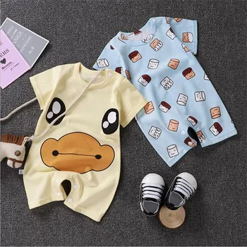 2019 Summer Baby Boy Romper Short Sleeve Cotton Infant Jumpsuit Cartoon Printed Baby Girl Rompers Newborn Baby Clothes lot Color
2019 Summer Baby Boy Romper Short Sleeve Cotton Infant Jumpsuit Cartoon Printed Baby Girl Rompers Newborn Baby Clothes lot Color