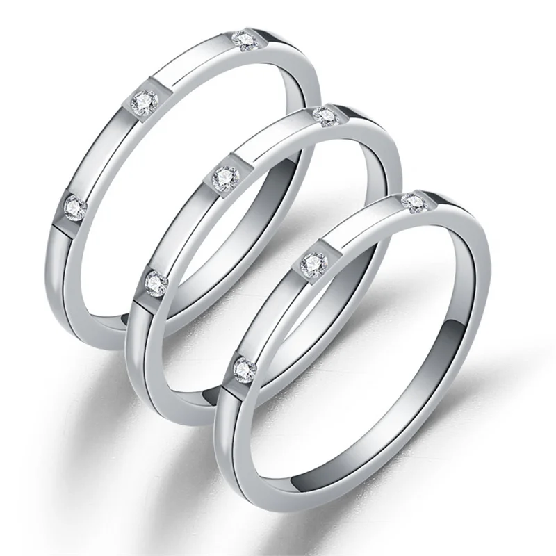 2mm Size 5.5-9 Classic Stainless Steel Silver Concise AAA Crystal Ring For Women Fashion Accessories Female
2mm Size 5.5-9 Classic Stainless Steel Silver Concise AAA Crystal Ring For Women Fashion Accessories Female