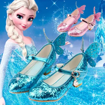 Frozen Elsa Princess Shoes Girls Sandals Pink Blue Children Shoes High Heels 2.5-3 CM Spring Autumn Single Shoes Dance Student
Frozen Elsa Princess Shoes Girls Sandals Pink Blue Children Shoes High Heels 2.5-3 CM Spring Autumn Single Shoes Dance Student