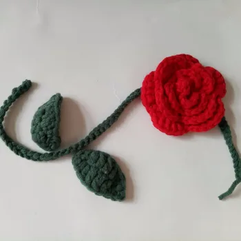 DIY wool knitting Flowers with branches and leaves big flower Hair accessories Ornament for hairclips hairpins headband flower
DIY wool knitting Flowers with branches and leaves big flower Hair accessories Ornament for hairclips hairpins headband flower