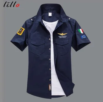 Short-sleeved shirt cotton men's military green MA1 shirt army fan embroidery shirt men's half-sleeved 5 color optional wild
Short-sleeved shirt cotton men's military green MA1 shirt army fan embroidery shirt men's half-sleeved 5 color optional wild