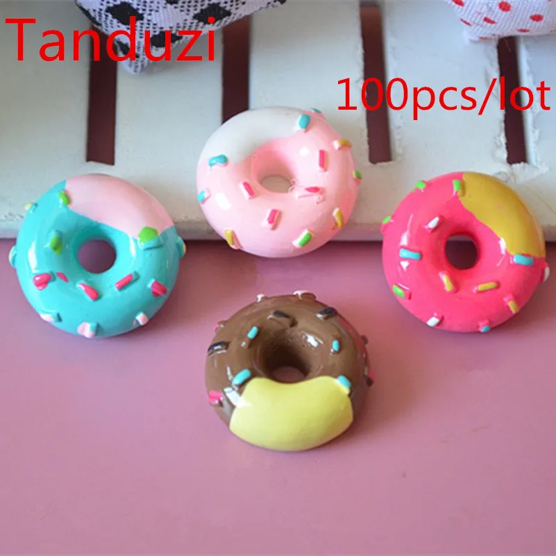 Tanduzi 100pcs Wholesale Kawaii Flatback Resin Cabochons Simulation Food Double Color Doughnut Dollhouse Decoration Hair Bow DIY
Tanduzi 100pcs Wholesale Kawaii Flatback Resin Cabochons Simulation Food Double Color Doughnut Dollhouse Decoration Hair Bow DIY