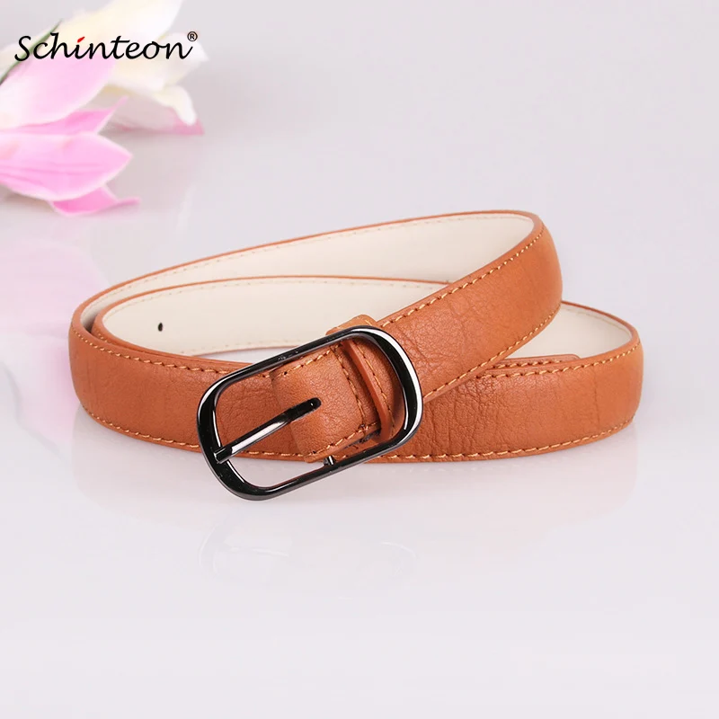 Schinteon Women Fashion Faux Leather Belt Black Pin Buckle Strap Female Waistband Simple Style
Schinteon Women Fashion Faux Leather Belt Black Pin Buckle Strap Female Waistband Simple Style