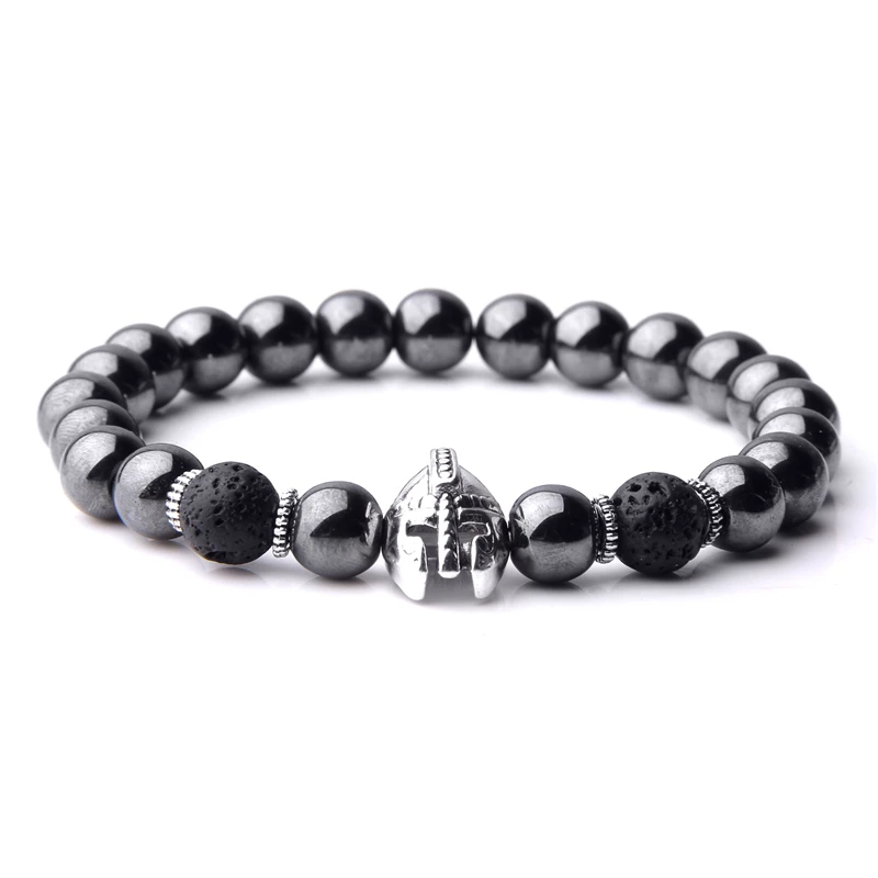 Vinswet Sparta Beaded Charm Bracelet Homme Roman Warrior Knight Gladiator Helmet Lava Volcanic Stone Bracelet Mens Fashion
Vinswet Sparta Beaded Charm Bracelet Homme Roman Warrior Knight Gladiator Helmet Lava Volcanic Stone Bracelet Mens Fashion